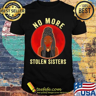 No More Stolen Sisters Black Native Sunset Shirt