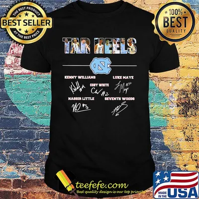 North carolina tar heels signatures shirt
