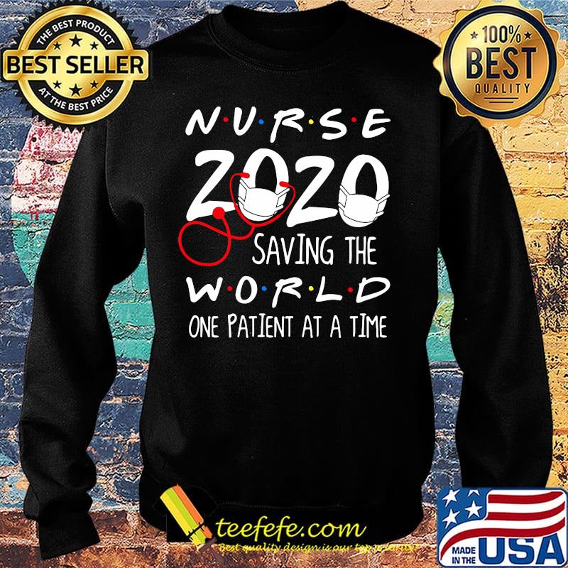 Nurse 2020 Saving The World One Patient At A Home Ear Piece Face Mark Shirt Sweater Nurse 2020 Saving The World One Patient At A Home Ear Piece Face Mark Shirt Sweater