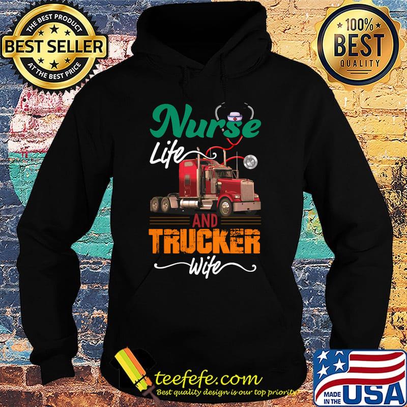 Nurse life an trucker wife ear piece s Hoodie Nurse life an trucker wife ear piece s Hoodie