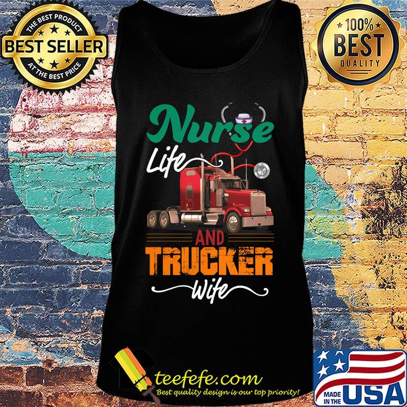 Nurse life an trucker wife ear piece s Tank top Nurse life an trucker wife ear piece s Tank top