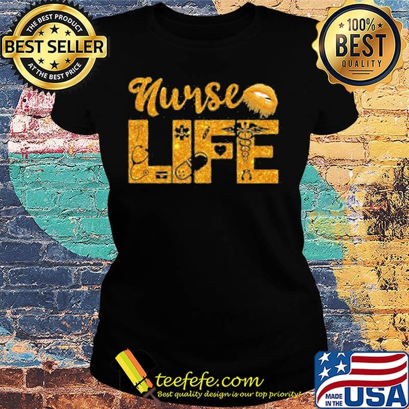 Nurse life lips diamond s Ladies tee Nurse life lips diamond s Ladies tee