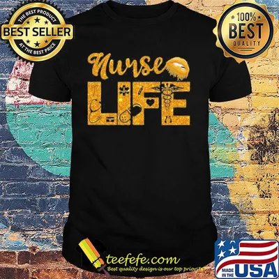 Nurse life lips diamond shirt