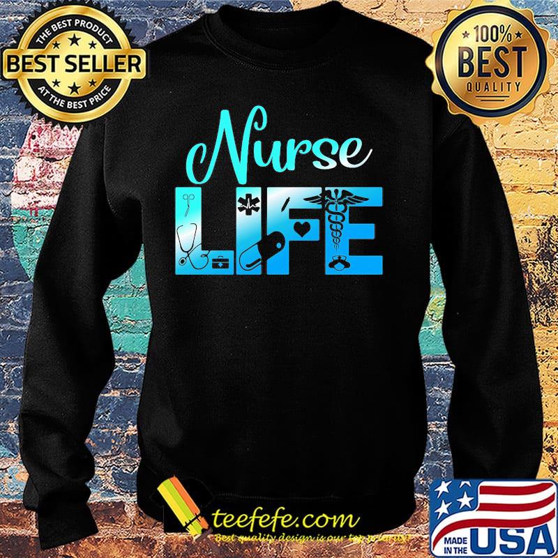 Nurse life medical logo heart medicine ear piece s Sweater Nurse life medical logo heart medicine ear piece s Sweater