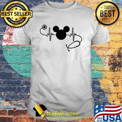 Nurse mickey mouse stethoscope shirt