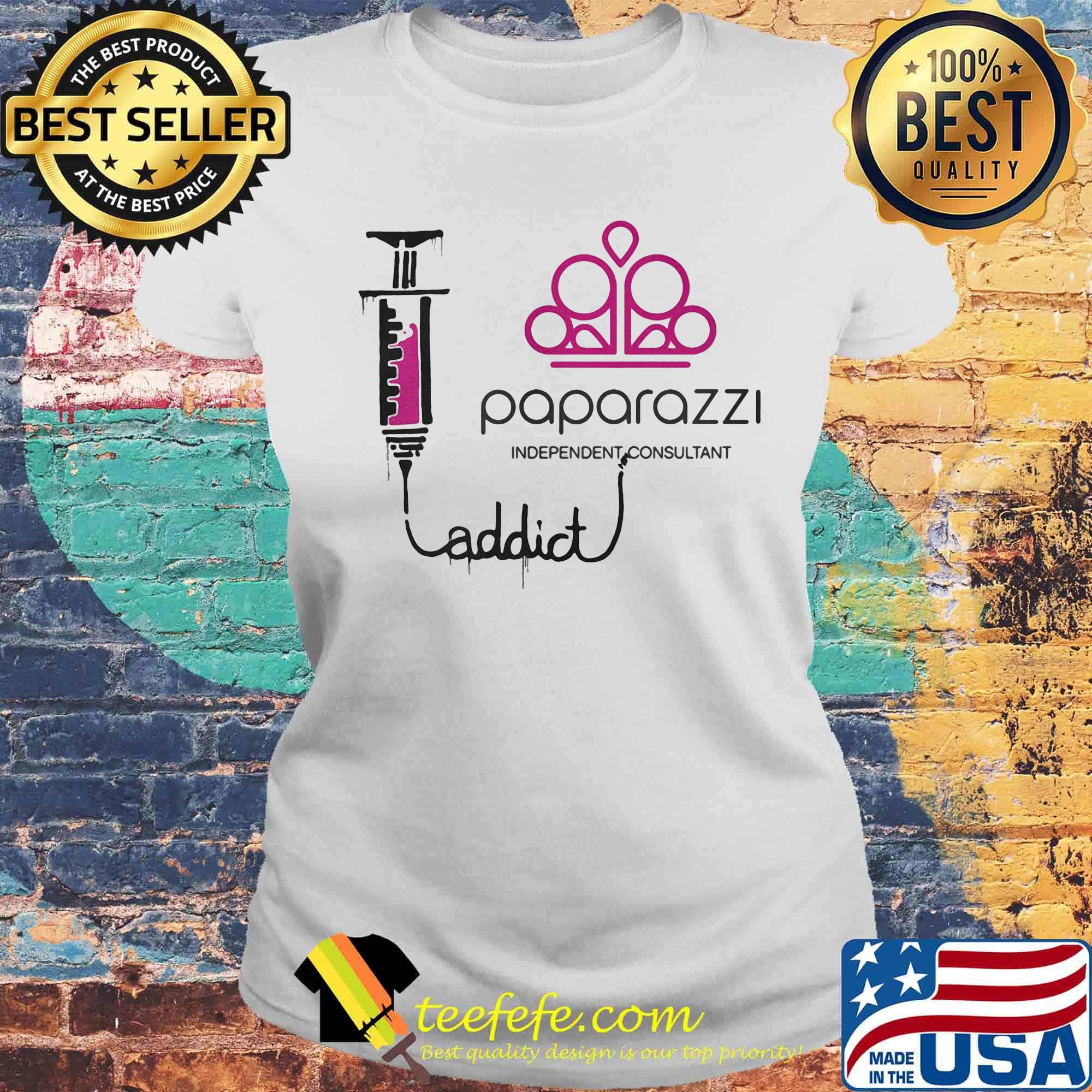 Nurse needle addict paparazzi independent consultant logo s Laides tee Nurse needle addict paparazzi independent consultant logo s Laides tee