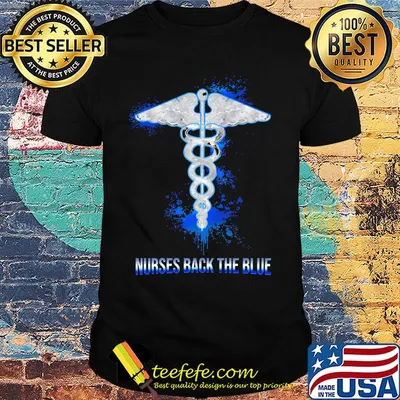 Nurses back the blue american shirt