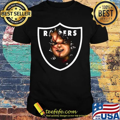 Oakland raiders chucky logo shirt