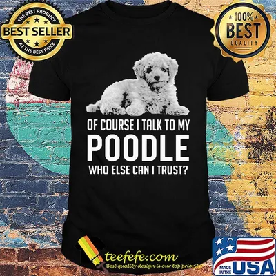 Of Course I Talk To My Poodle Who Else Can I Trust Shirt