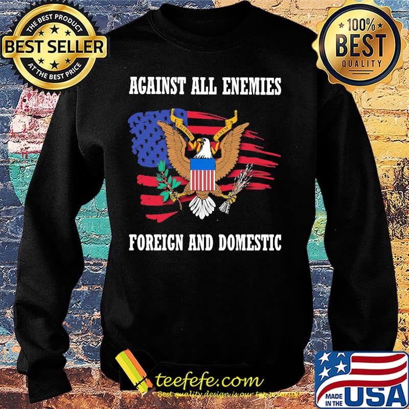 Office of management and budget against all enemies foreign and domestic american flag independence day s Sweater Office of management and budget against all enemies foreign and domestic american flag independence day s Sweater