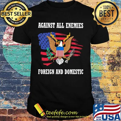 Office of management and budget against all enemies foreign and domestic american flag independence day shirt