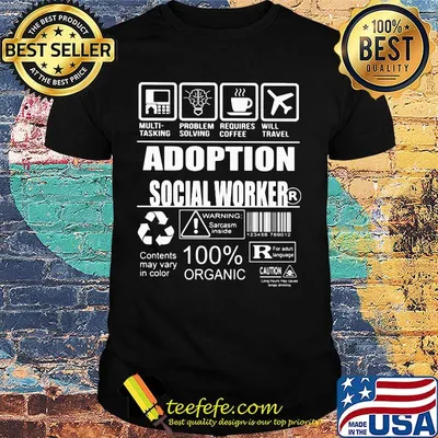 Official Adoption social worker shirt