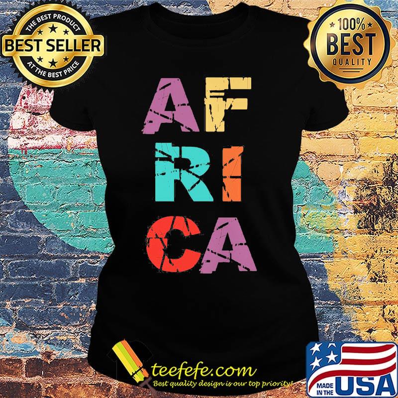 Official Africa Typografic Scatter Shirt Ladies tee Official Africa Typografic Scatter Shirt Ladies tee