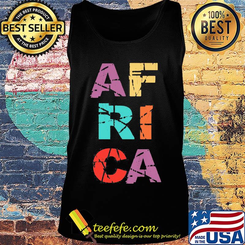Official Africa Typografic Scatter Shirt Tank top Official Africa Typografic Scatter Shirt Tank top