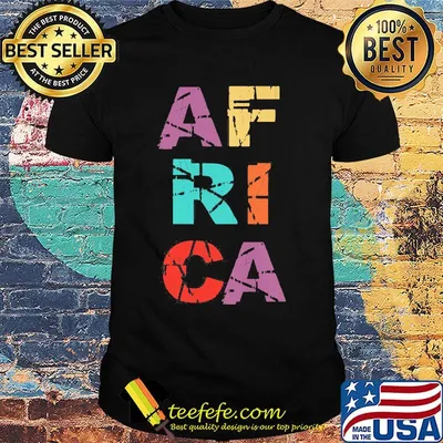 Official Africa Typografic Scatter Shirt