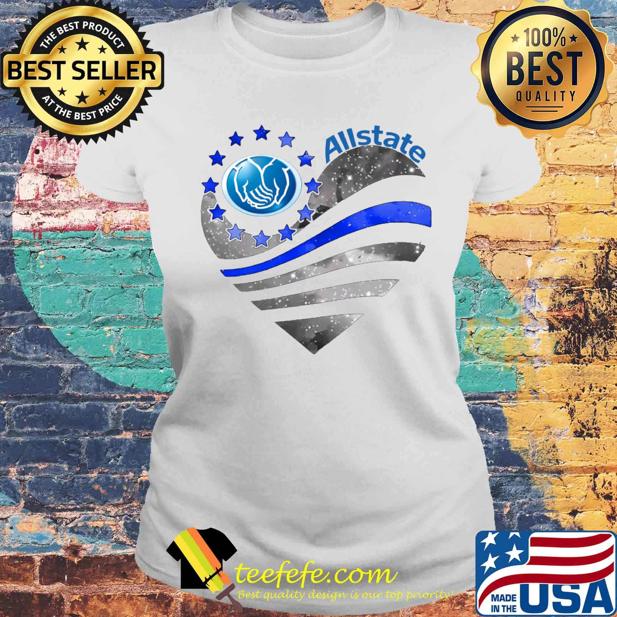 Official Allstate heart Diamond s Laides tee Official Allstate heart Diamond s Laides tee