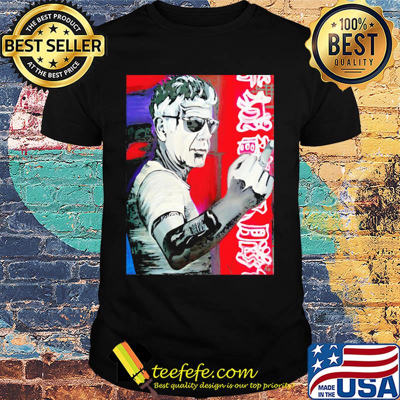 Official Anthony Bourdain Fuck Middle Finger Shirt