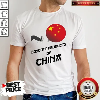 Official Boycott Products Of China Shirt