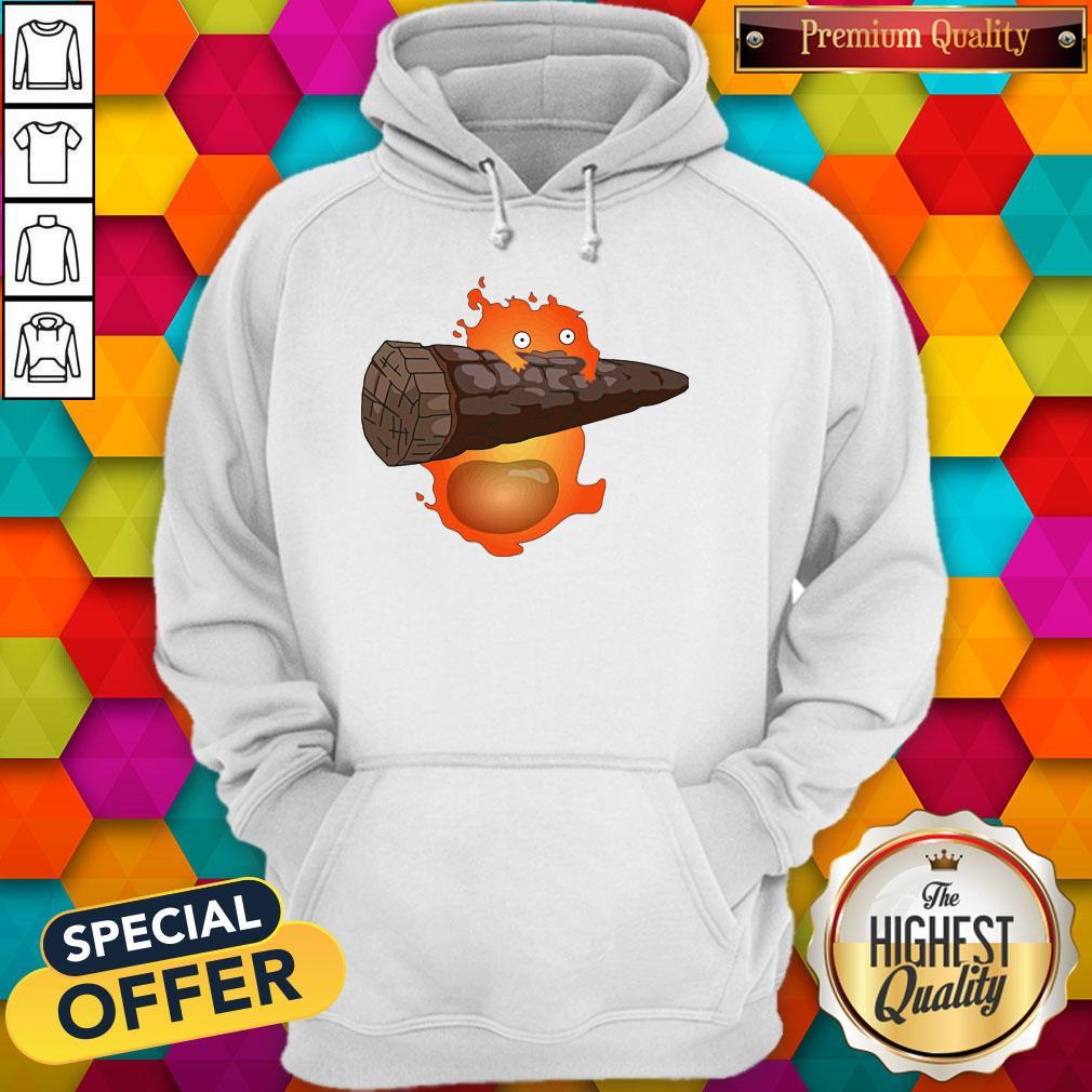 Official Calcifer Vinyl Sticker Shirt