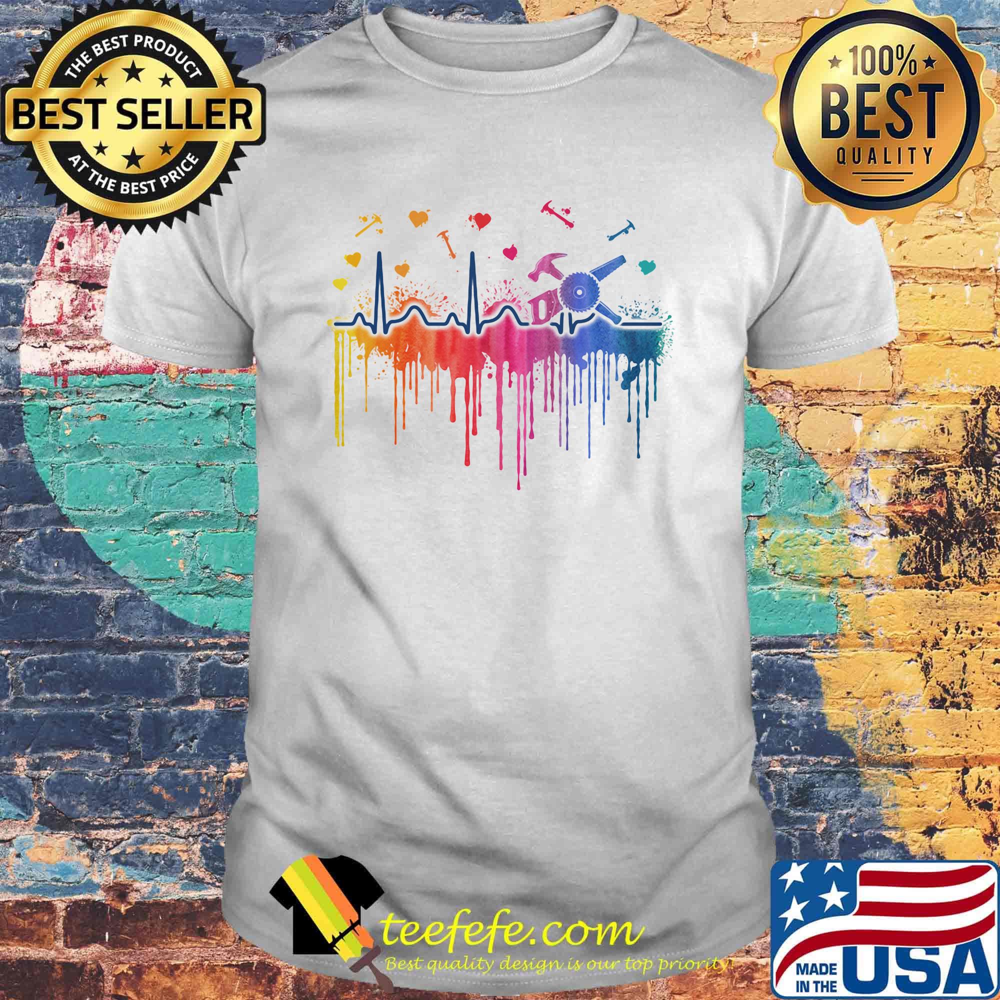 Official carpenter heartbeat color shirt