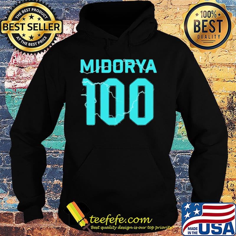 Official deku izuku midorya 100 s Hoodie Official deku izuku midorya 100 s Hoodie