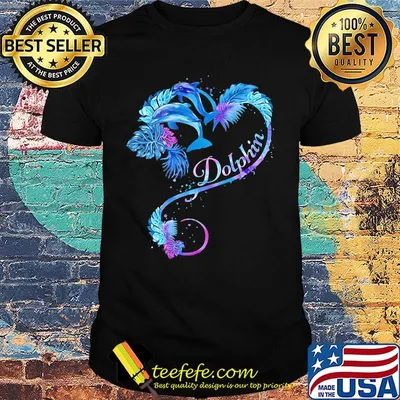 Official Dolphin Tropical Heart shirt