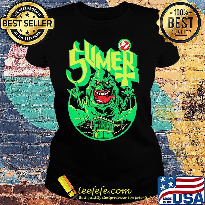 Official ghostbusters slime green s Ladies tee Official ghostbusters slime green s Ladies tee