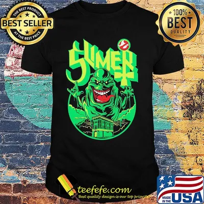 Official ghostbusters slime green shirt