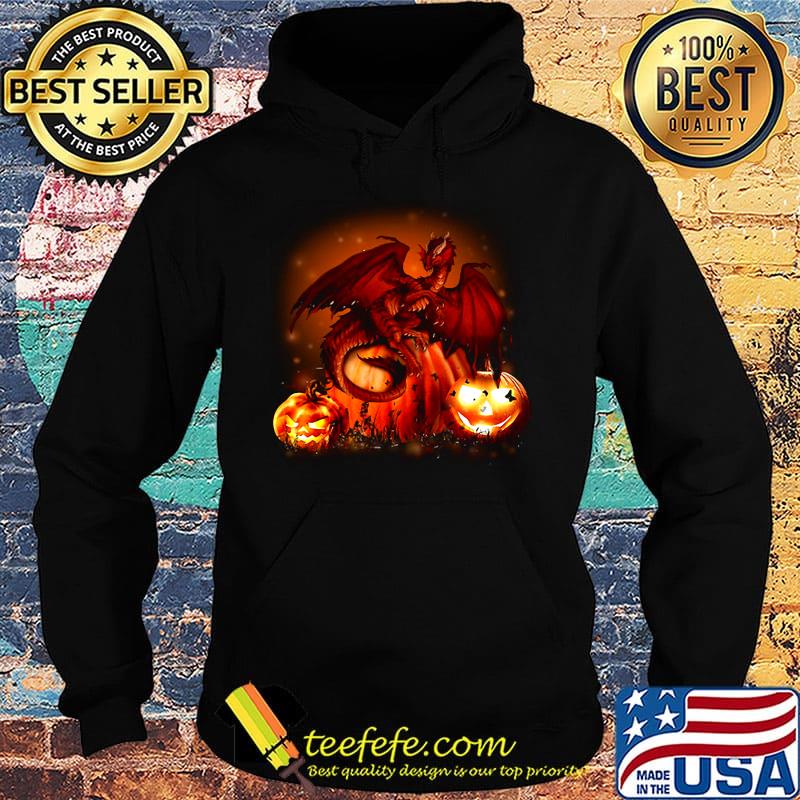 Official Halloween Dragon Pumkin s Hoodie Official Halloween Dragon Pumkin s Hoodie
