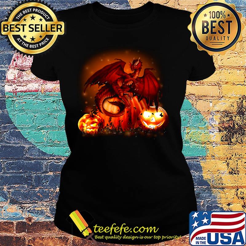 Official Halloween Dragon Pumkin s Ladies tee Official Halloween Dragon Pumkin s Ladies tee