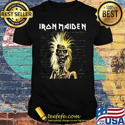 Official iron maiden skeleton shirt