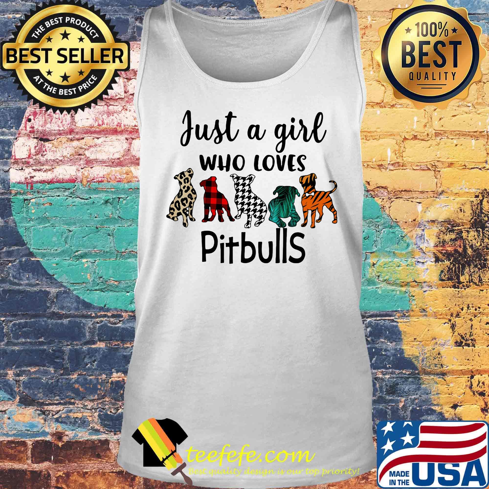 Official Just a girl who loves pitbulls s Tank top Official Just a girl who loves pitbulls s Tank top