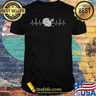 Official Knitting heartbeat shirt
