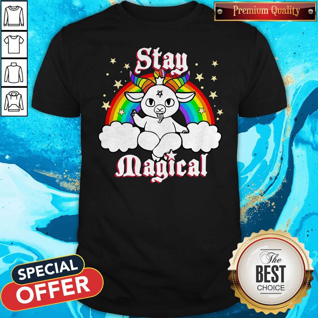 Official LGBT Satan Baphomet Stay Magical Shirt