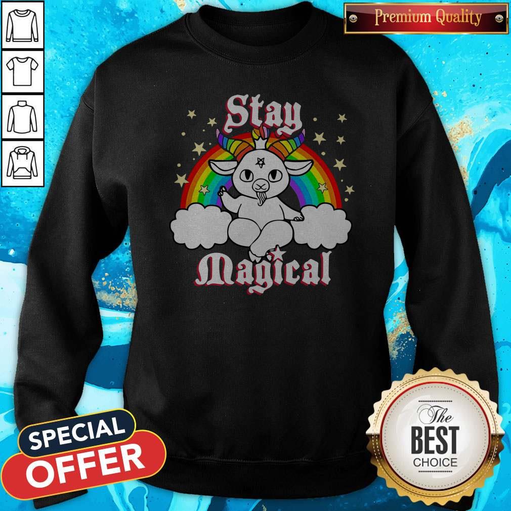 Official LGBT Satan Baphomet Stay Magical Shirt