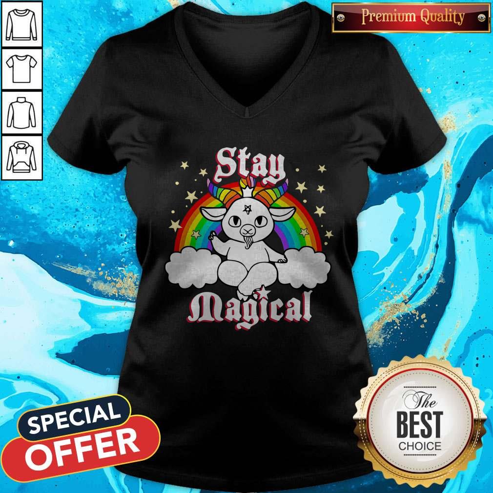 Official LGBT Satan Baphomet Stay Magical Shirt
