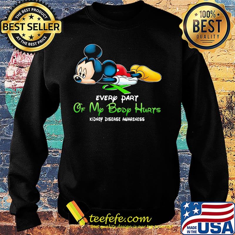 Official Mickey mouse every part of my body hurts fibromyalgia awareness s Sweater Official Mickey mouse every part of my body hurts fibromyalgia awareness s Sweater