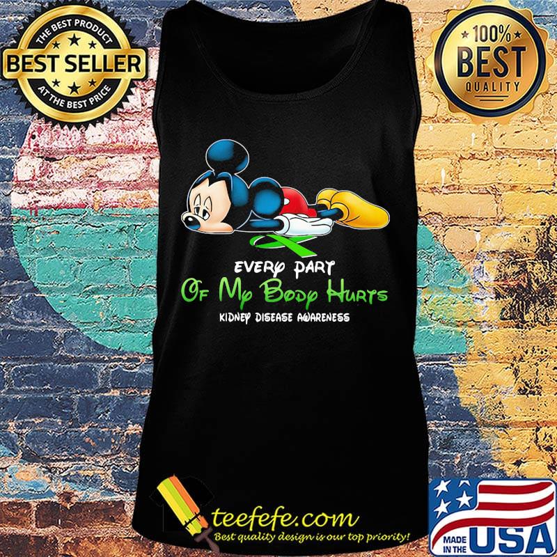 Official Mickey mouse every part of my body hurts fibromyalgia awareness s Tank top Official Mickey mouse every part of my body hurts fibromyalgia awareness s Tank top
