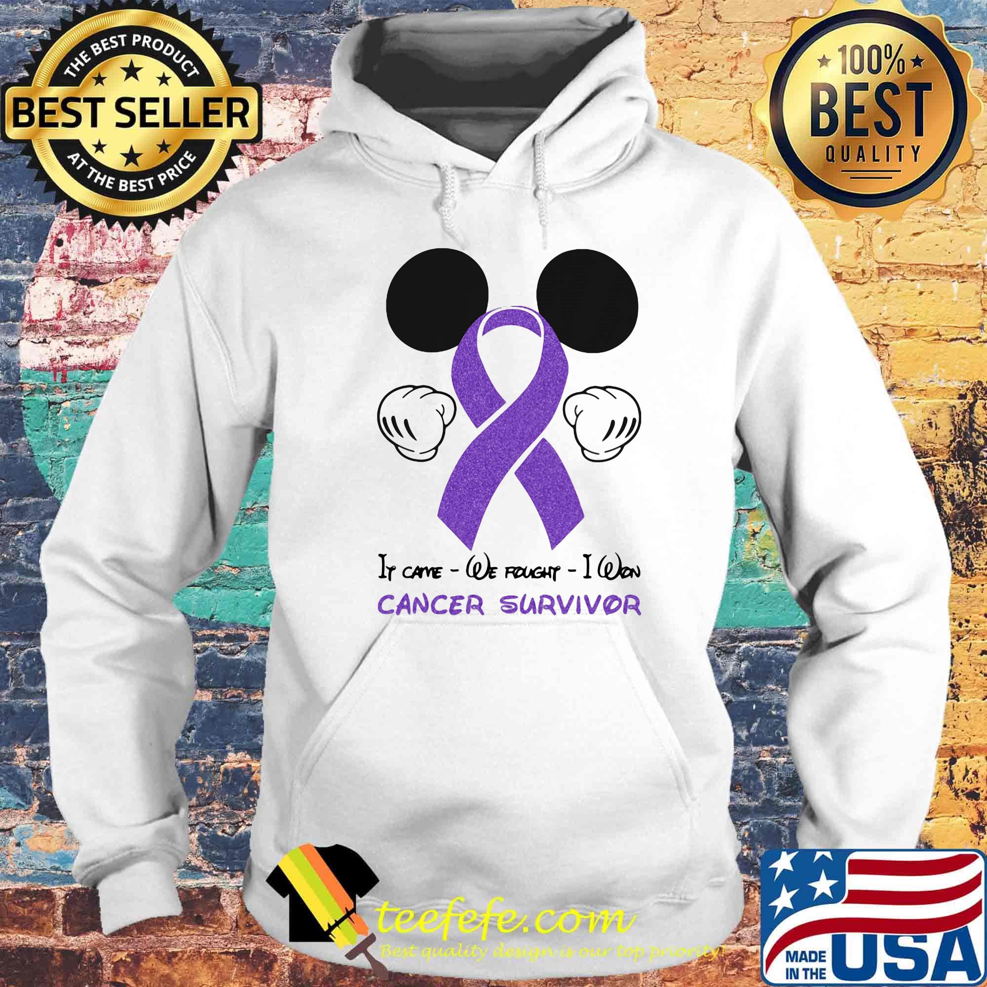 Official Mickey mouse If came we fought I won cancer survivor s Hoodie Official Mickey mouse If came we fought I won cancer survivor s Hoodie