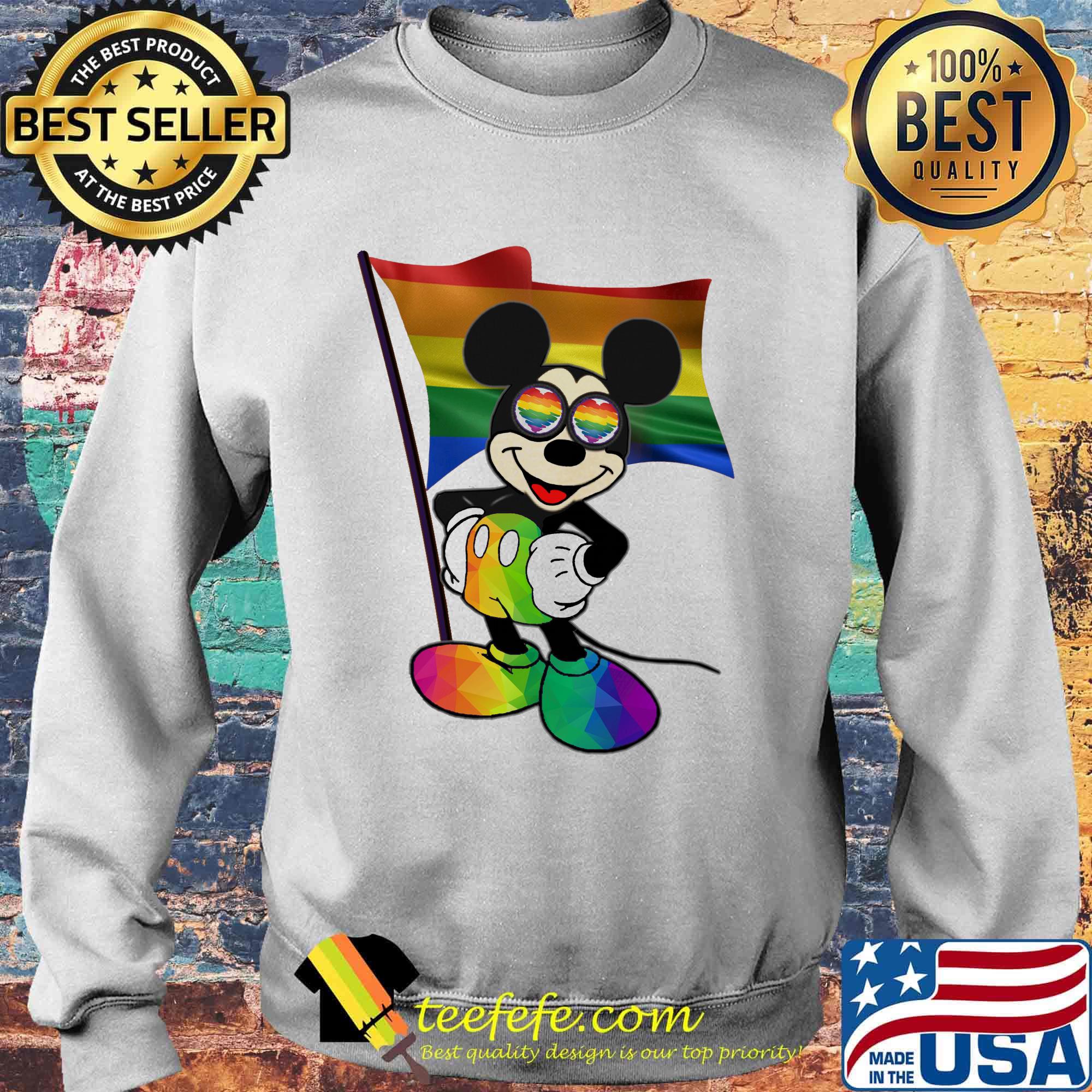 Official Mickey mouse LGBT flag s Sweater Official Mickey mouse LGBT flag s Sweater