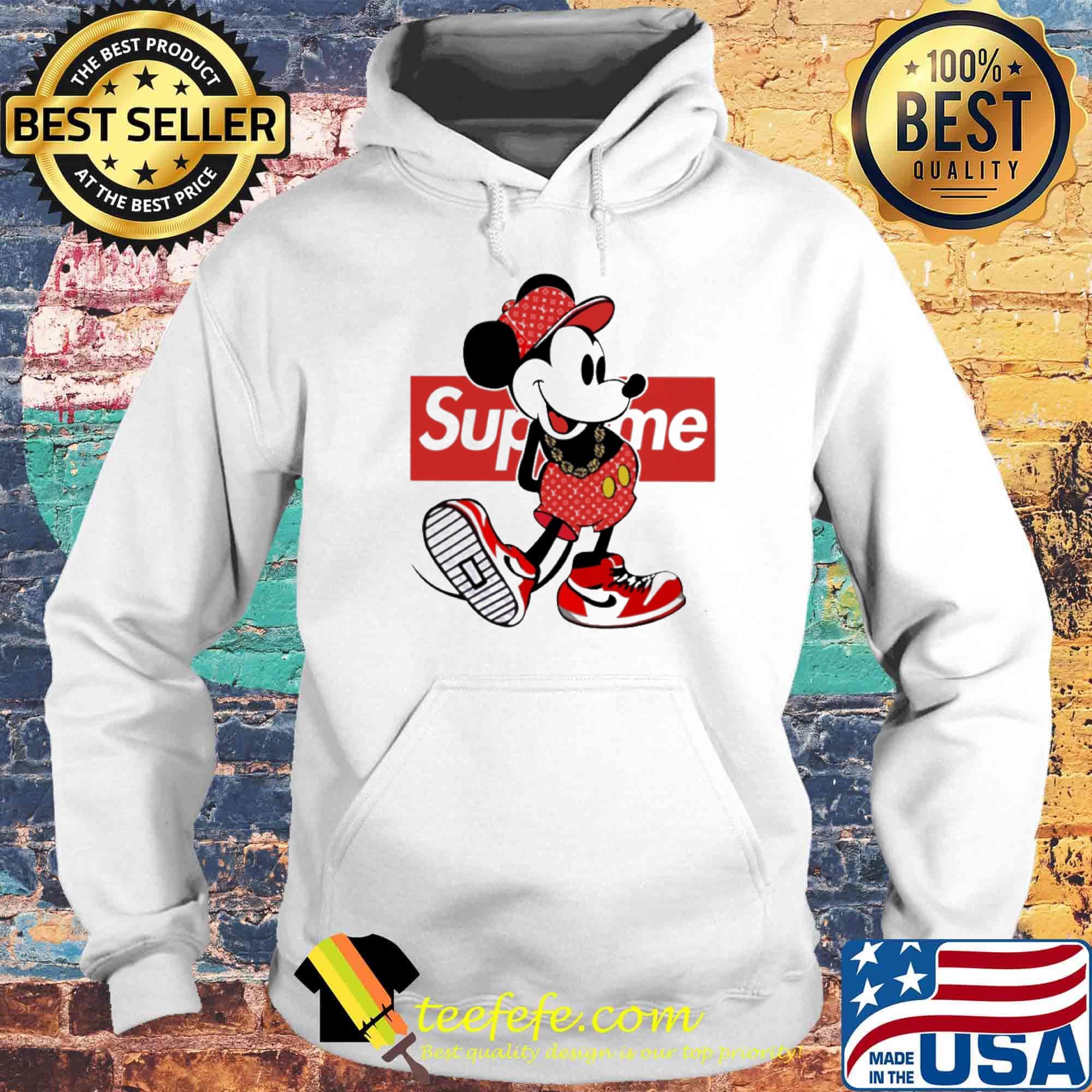 Official Mickey mouse Superme s Hoodie Official Mickey mouse Superme s Hoodie
