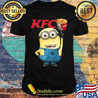 Official minions kfc logo shirt