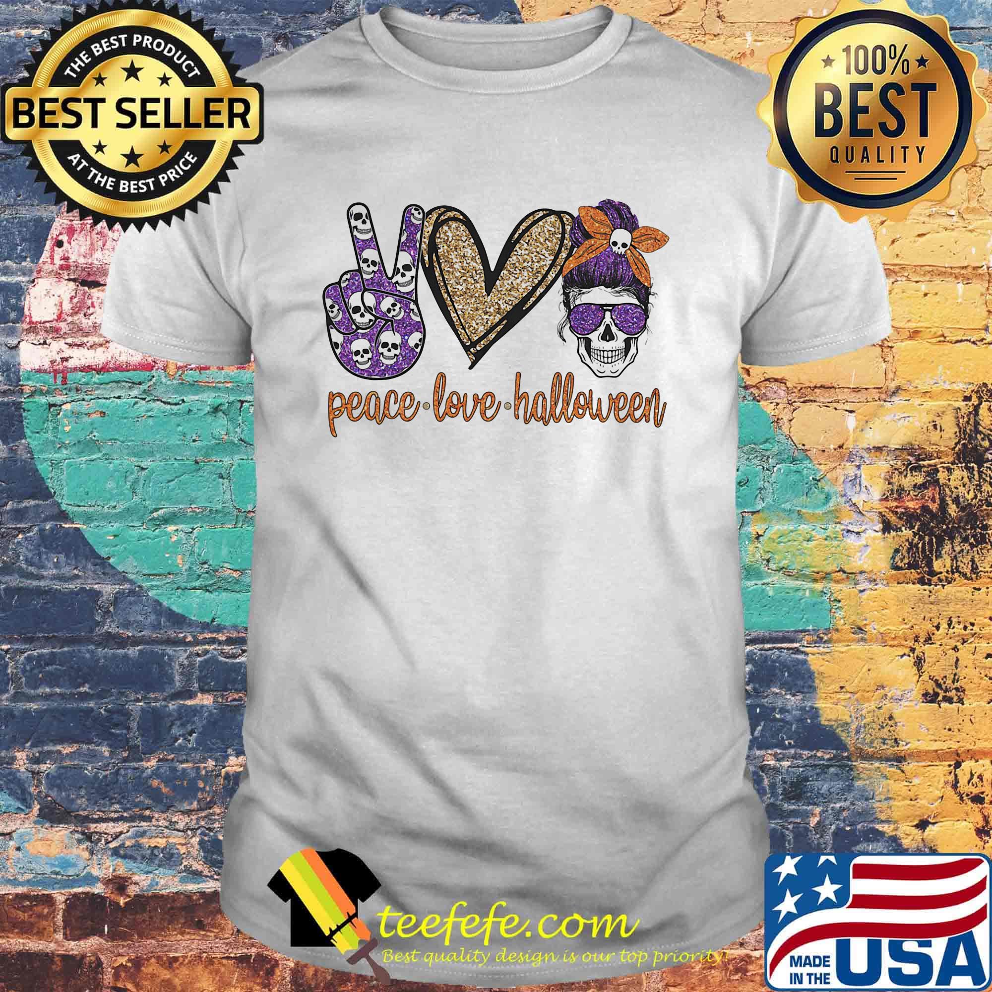 Official Peace Love Halloween shirt
