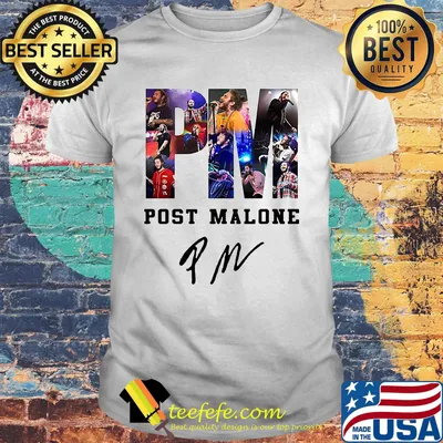 Official post malone signature shirt