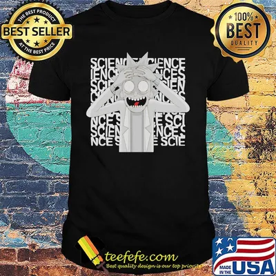 Official rick morty science shirt