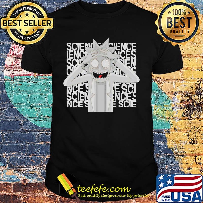 Official rick morty science shirt