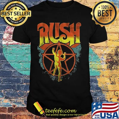 Official rush band logo shirt