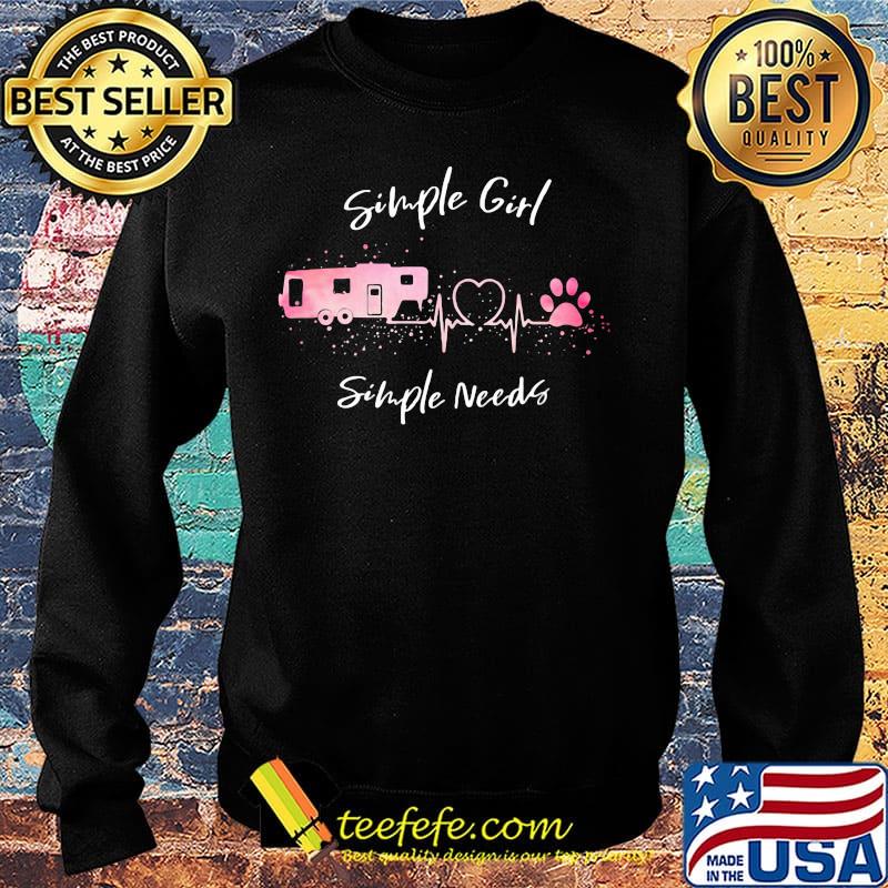 Official Simple Girt Simple Needs Truck Footprint Pink Heartbeat Shirt Sweater Official Simple Girt Simple Needs Truck Footprint Pink Heartbeat Shirt Sweater
