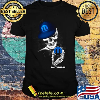 Official skeleton mopar logo shirt