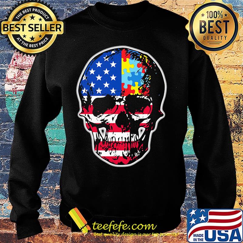 Official Skull America Puzzle s Sweater Official Skull America Puzzle s Sweater